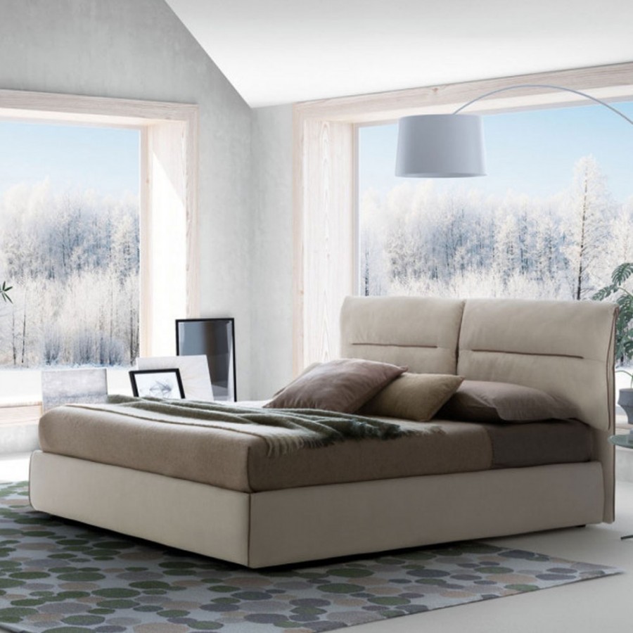 Pat matrimonial cu tapiterie Le Comfort, Academy